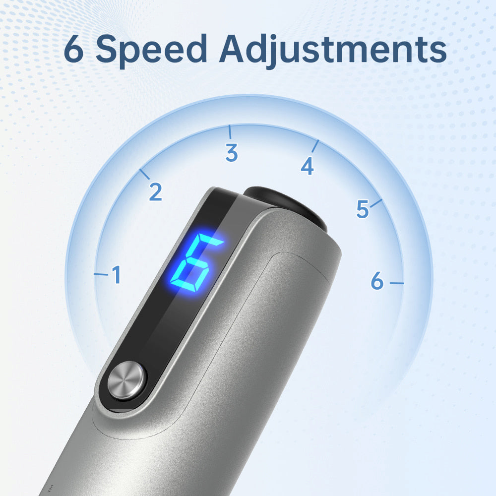 Dr. Pen M8S microneedling-pen med seks justerbare hastighedsniveauer og tydelig LED-display til præcis hudbehandling.